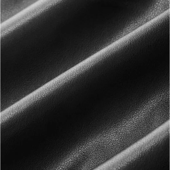 🖤 Commense Asymmetric Faux Leather Panel Midi Dress Black NWT M - Picture 3 of 5